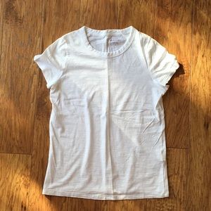 Banana Republic cozy slub basic white tee